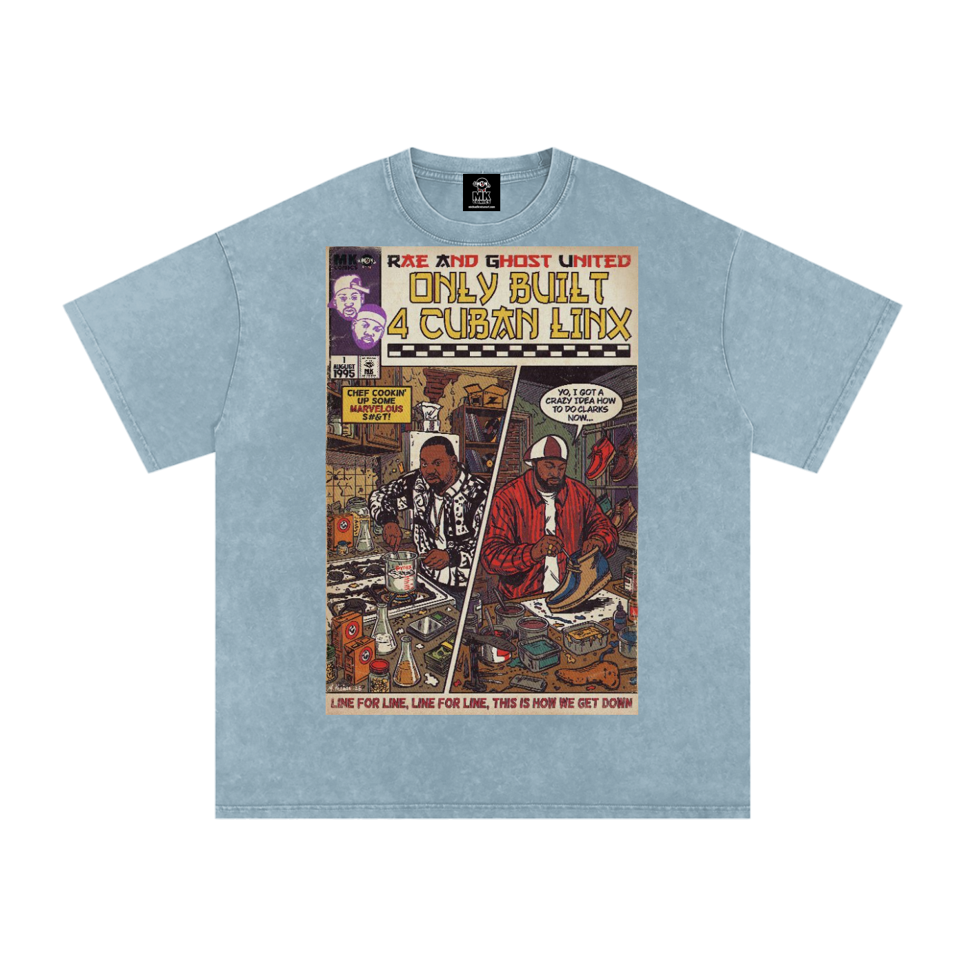Only Built 4 Cuban Linx - Snow Washed Oversized Cotton T-Shirt