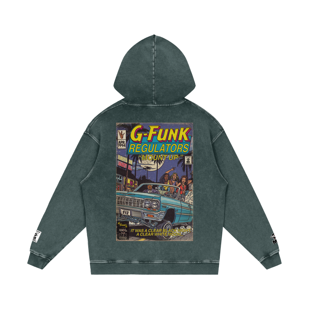 Regulate - Snow Washed Loose Cotton Hoodie