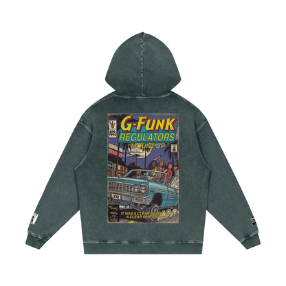 Regulate - Snow Washed Loose Cotton Hoodie