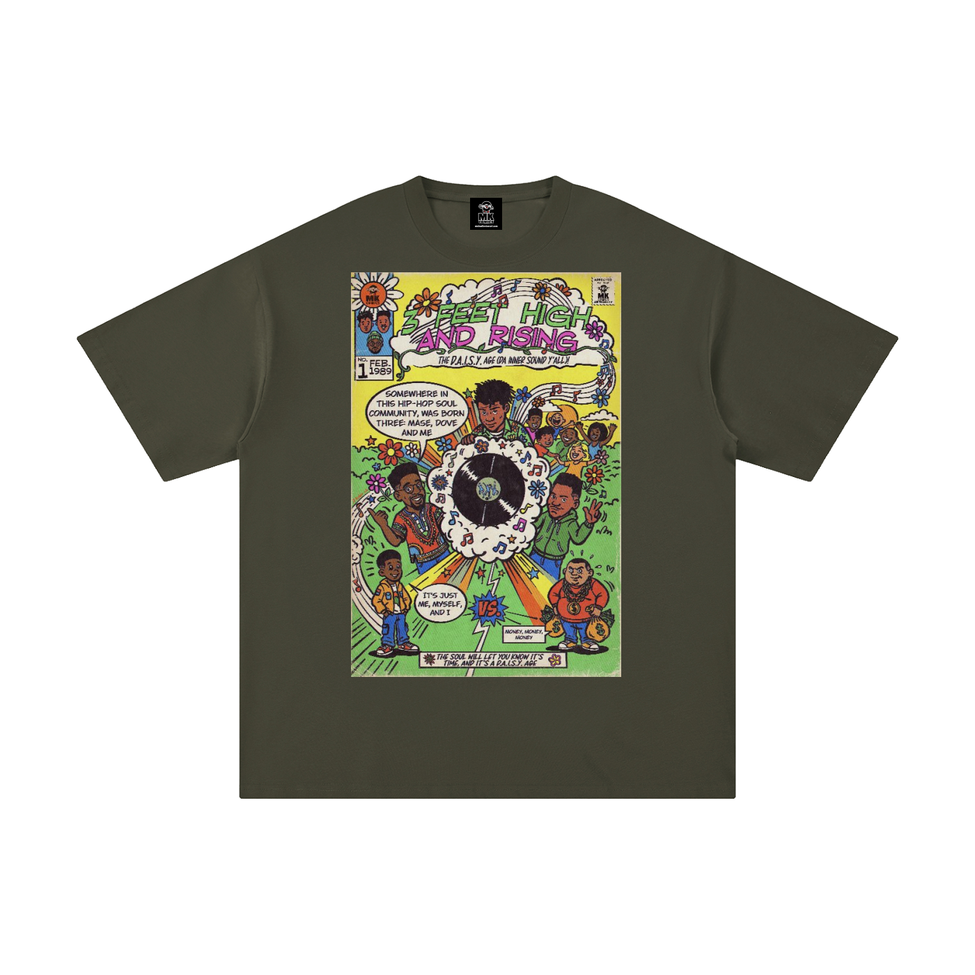 3 Feet High & Rising - Unisex Pure Cotton T-Shirt