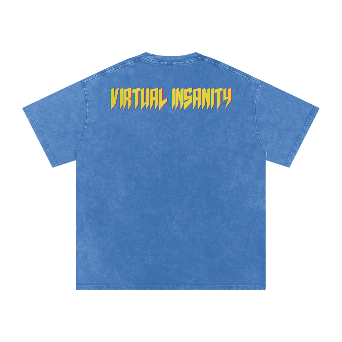 Virtual Insanity - Snow Washed Oversized Cotton T-Shirt