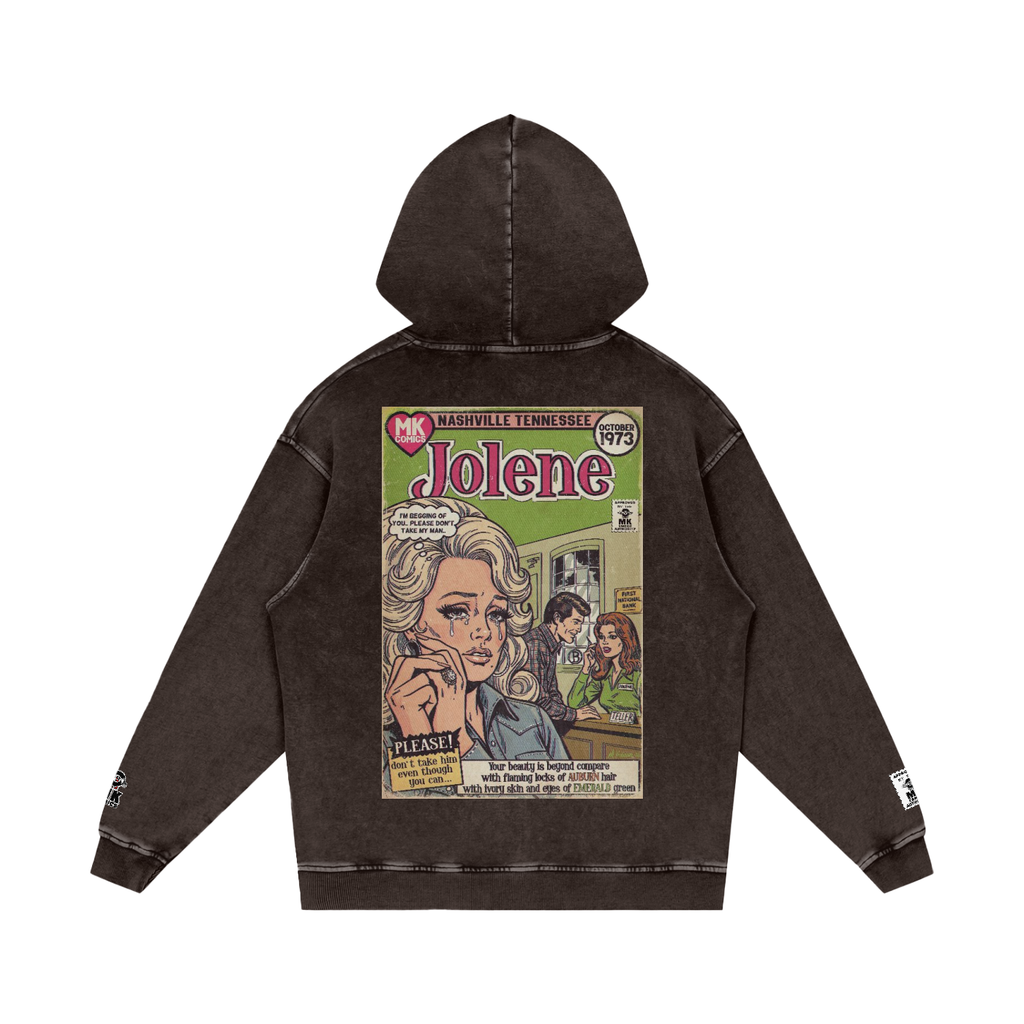 Jolene - Snow Washed Loose Cotton Hoodie