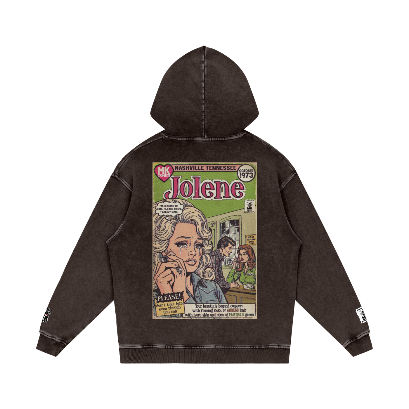 Jolene - Snow Washed Loose Cotton Hoodie