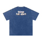Things Fall Apart - Snow Washed Oversized Cotton T-Shirt