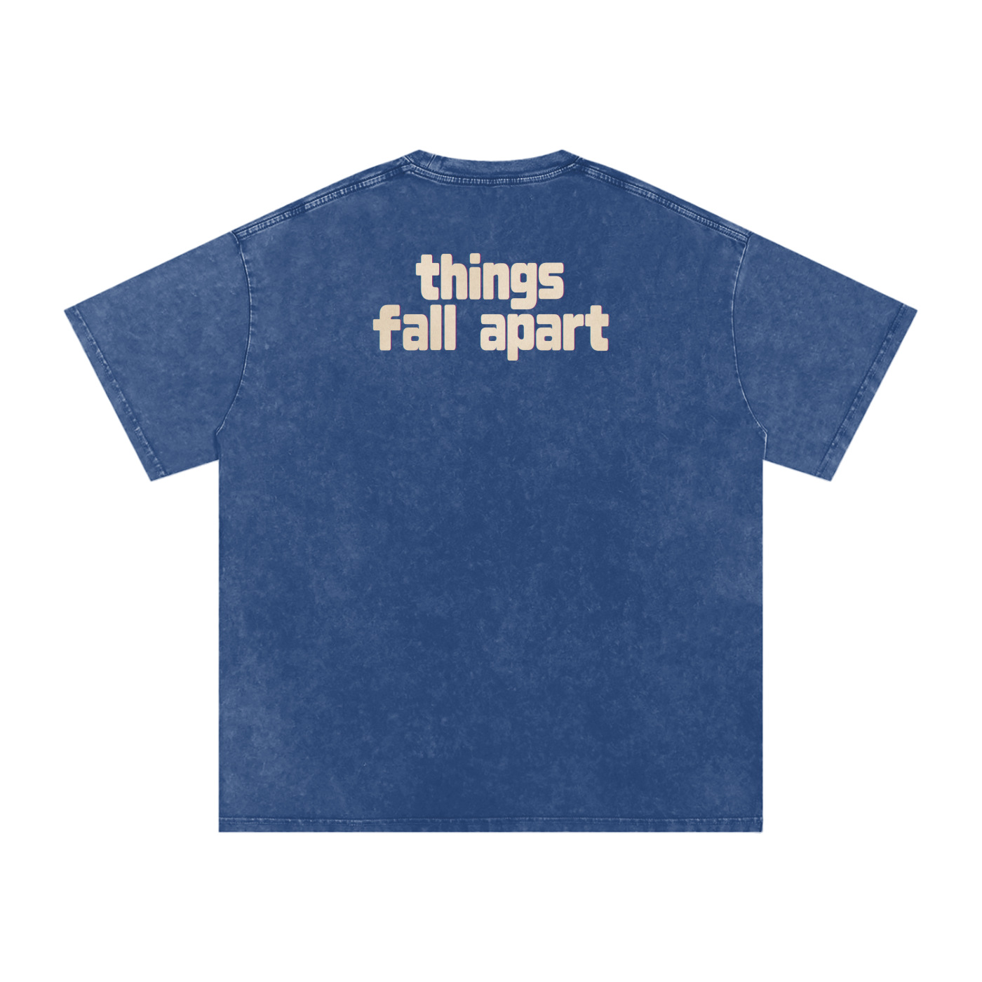 Things Fall Apart - Snow Washed Oversized Cotton T-Shirt