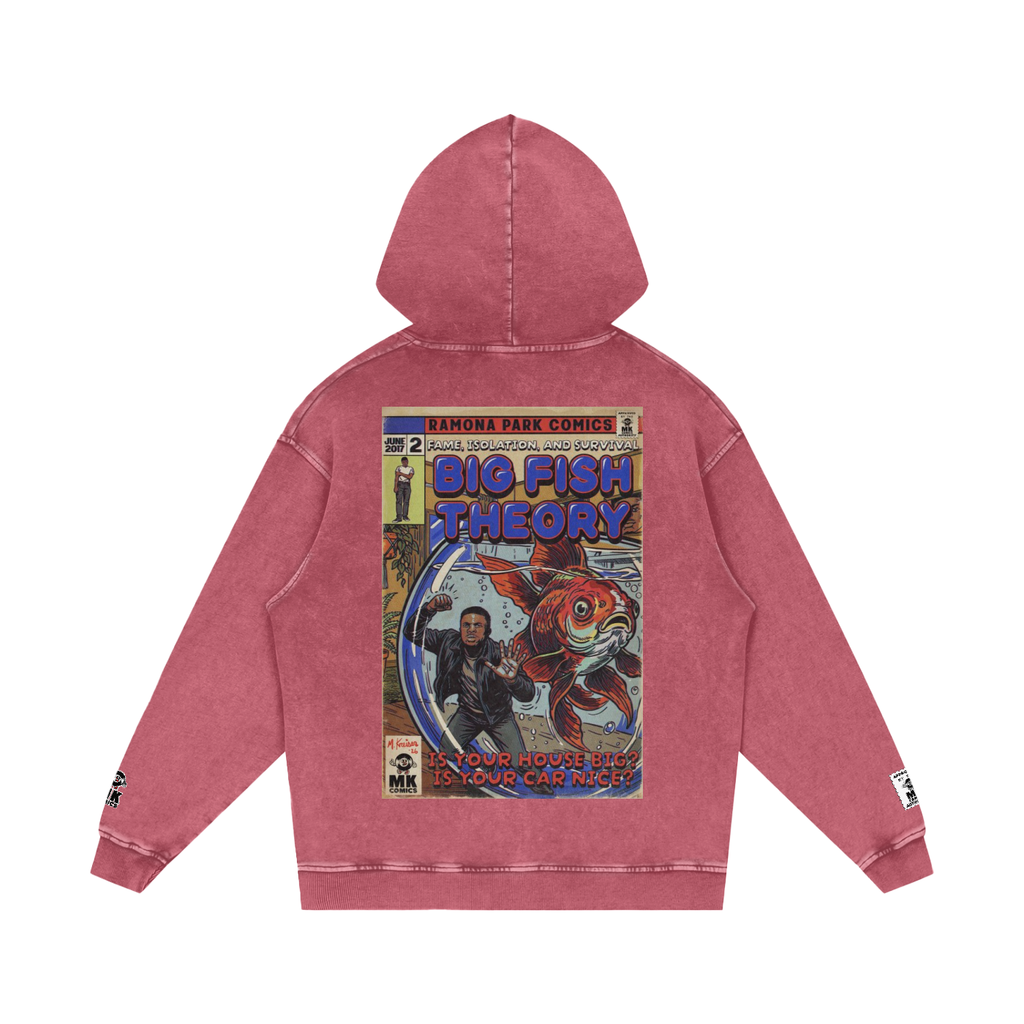 Big Fish Theory - Snow Washed Loose Cotton Hoodie