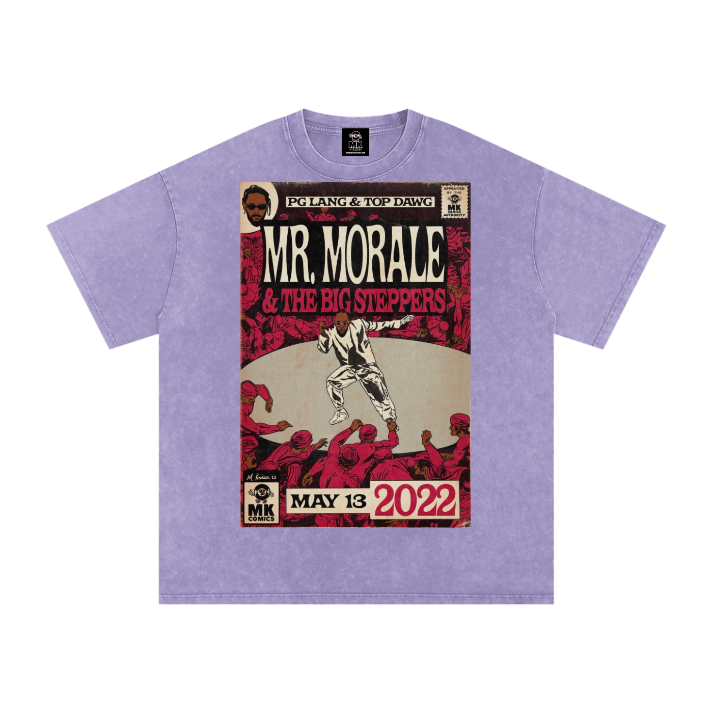 Mr. Morale & the Big Steppers - Snow Washed Oversized Cotton T-Shirt
