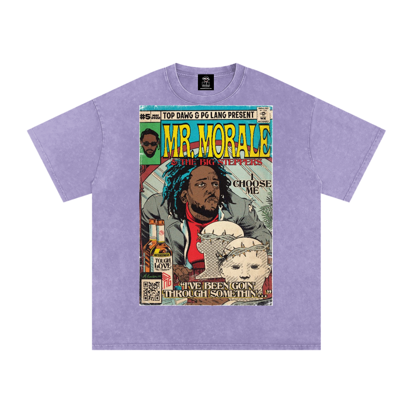 Mr. Morale & the Big Steppers - Snow Washed Oversized Cotton T-Shirt