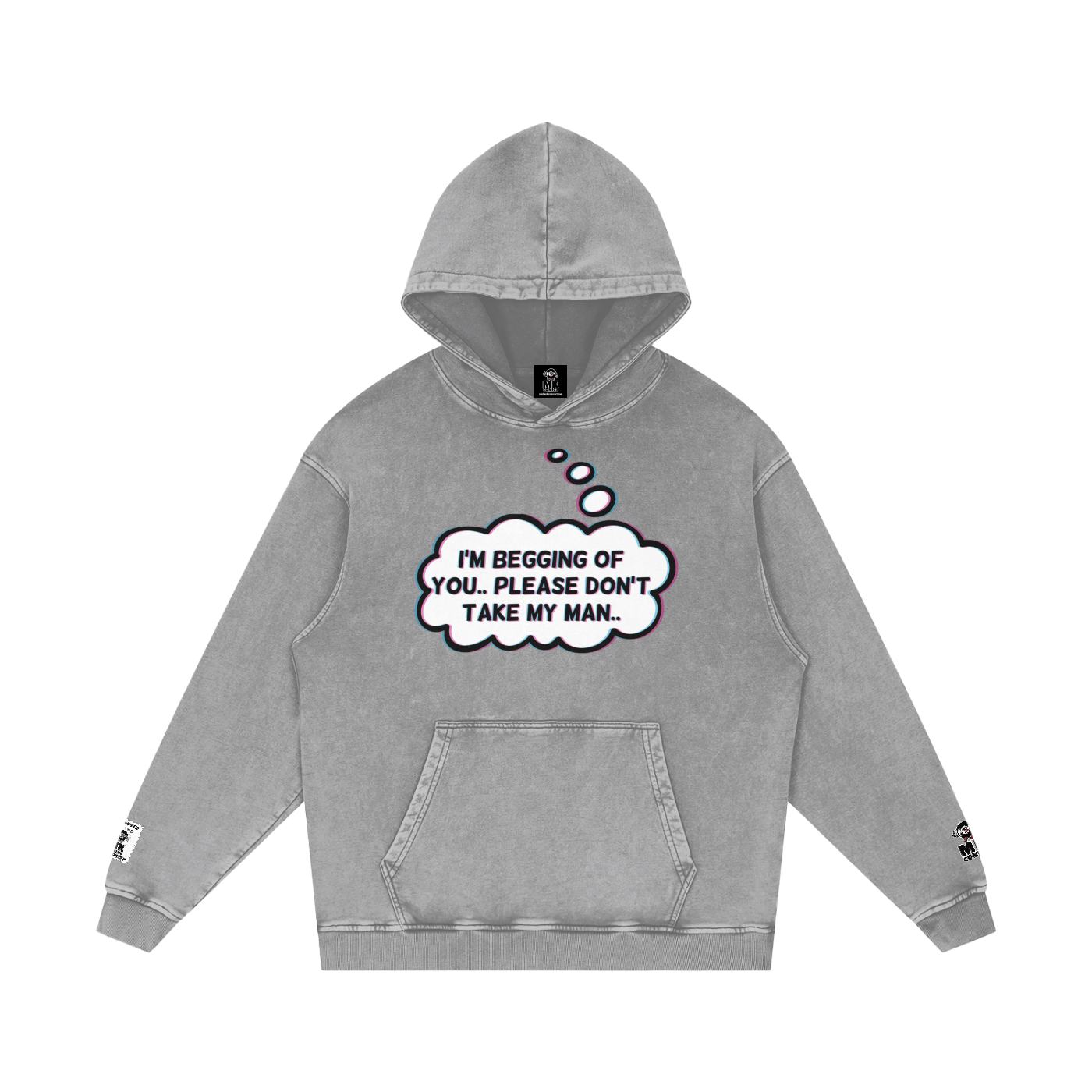 Jolene - Snow Washed Loose Cotton Hoodie