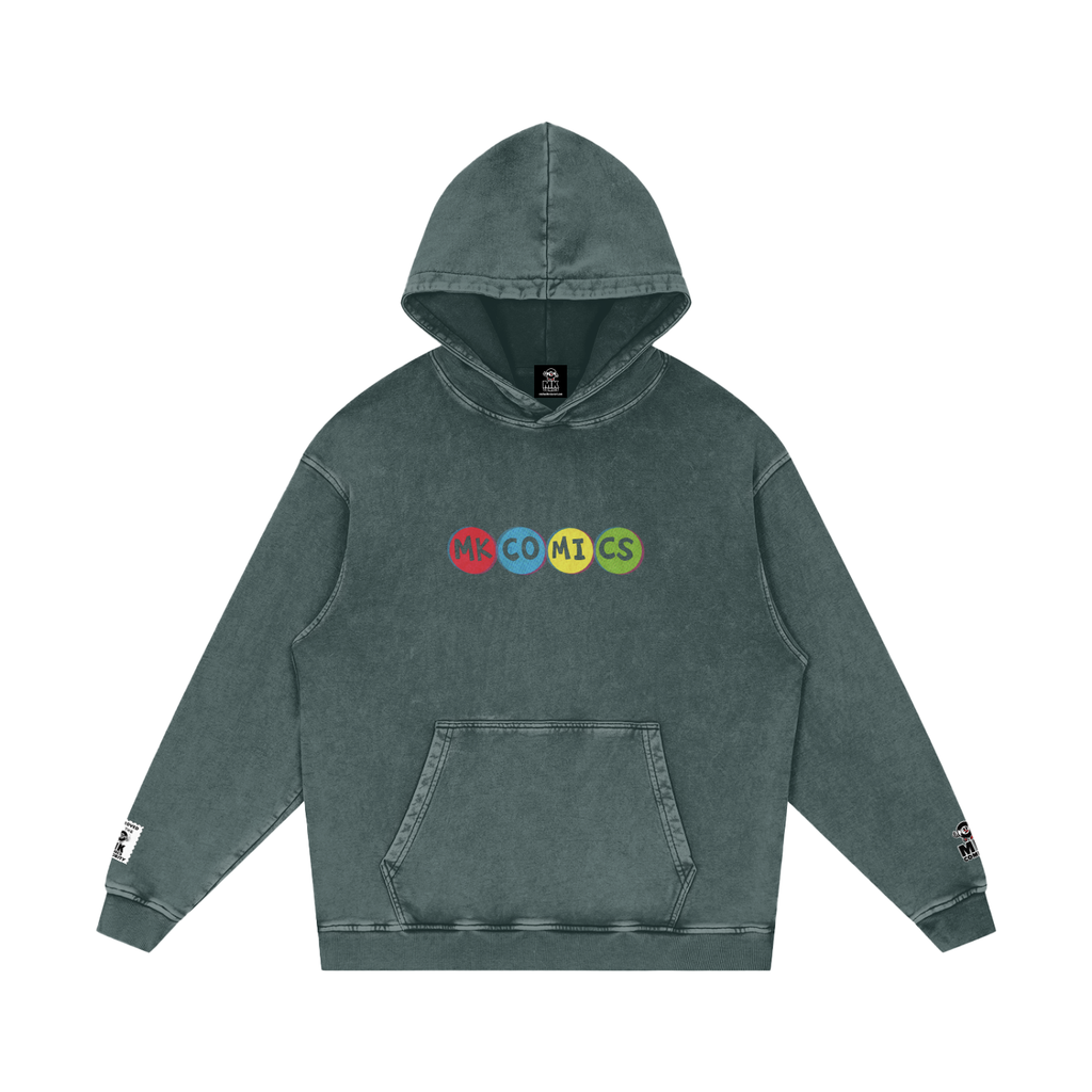Twisted - Snow Washed Loose Cotton Hoodie