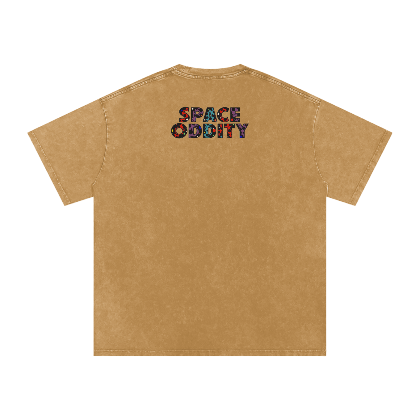 Space Oddity - Snow Washed Oversized Cotton T-Shirt