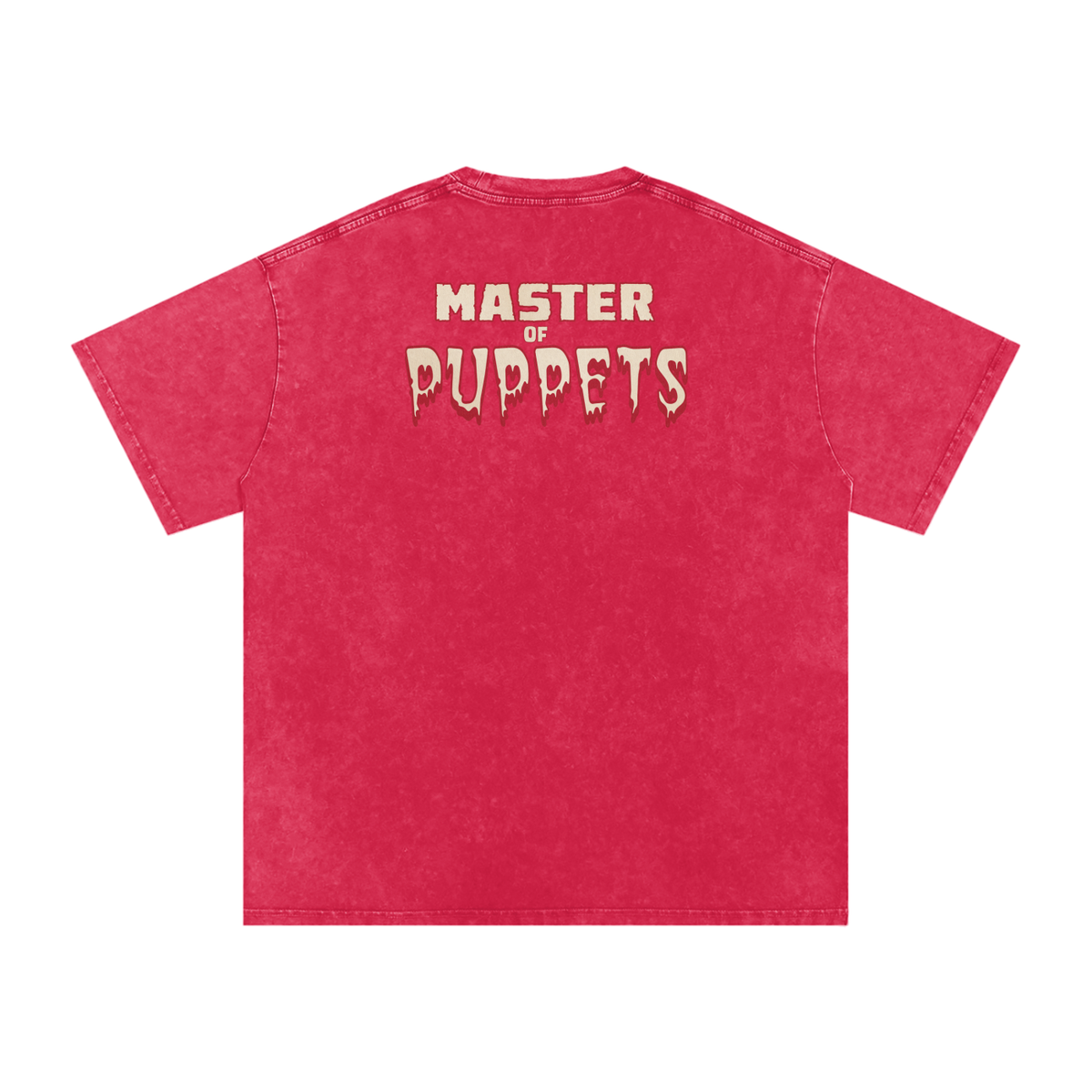 Master of Puppets - Snow Washed Oversized Cotton T-Shirt