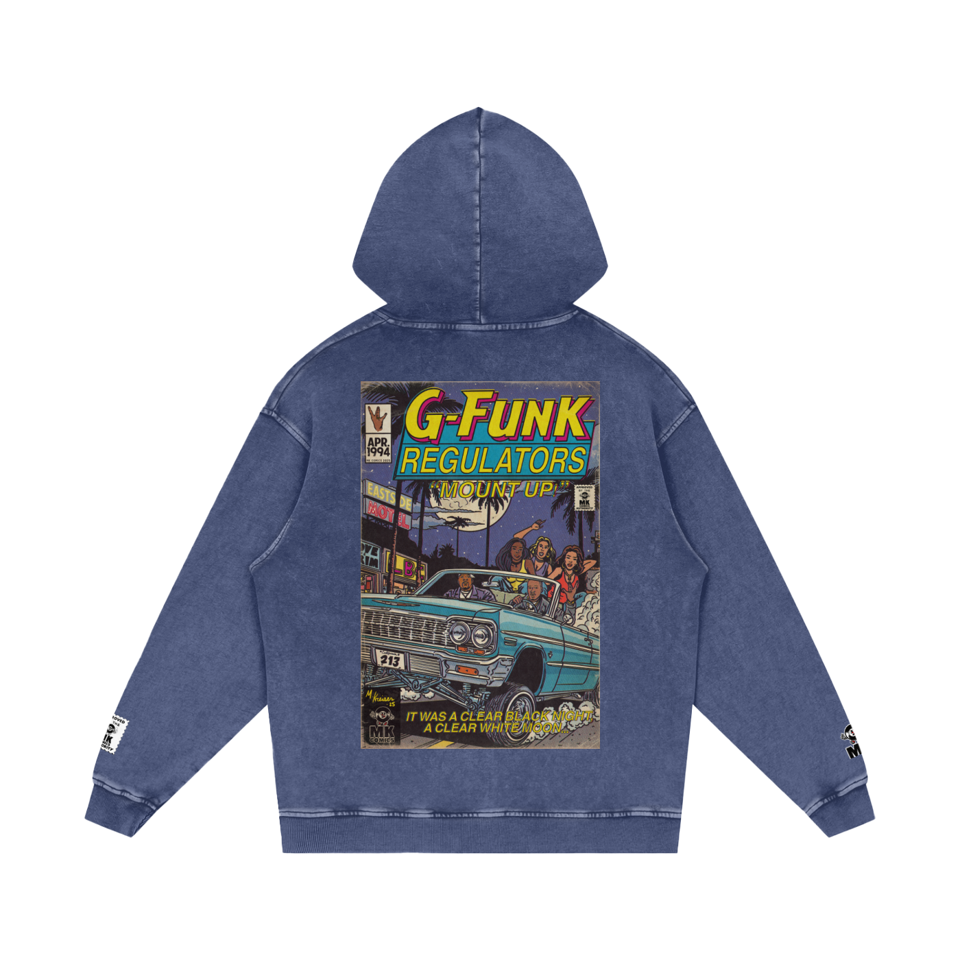 Regulate - Snow Washed Loose Cotton Hoodie