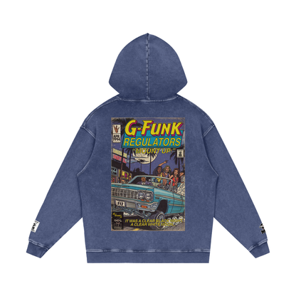 Regulate - Snow Washed Loose Cotton Hoodie