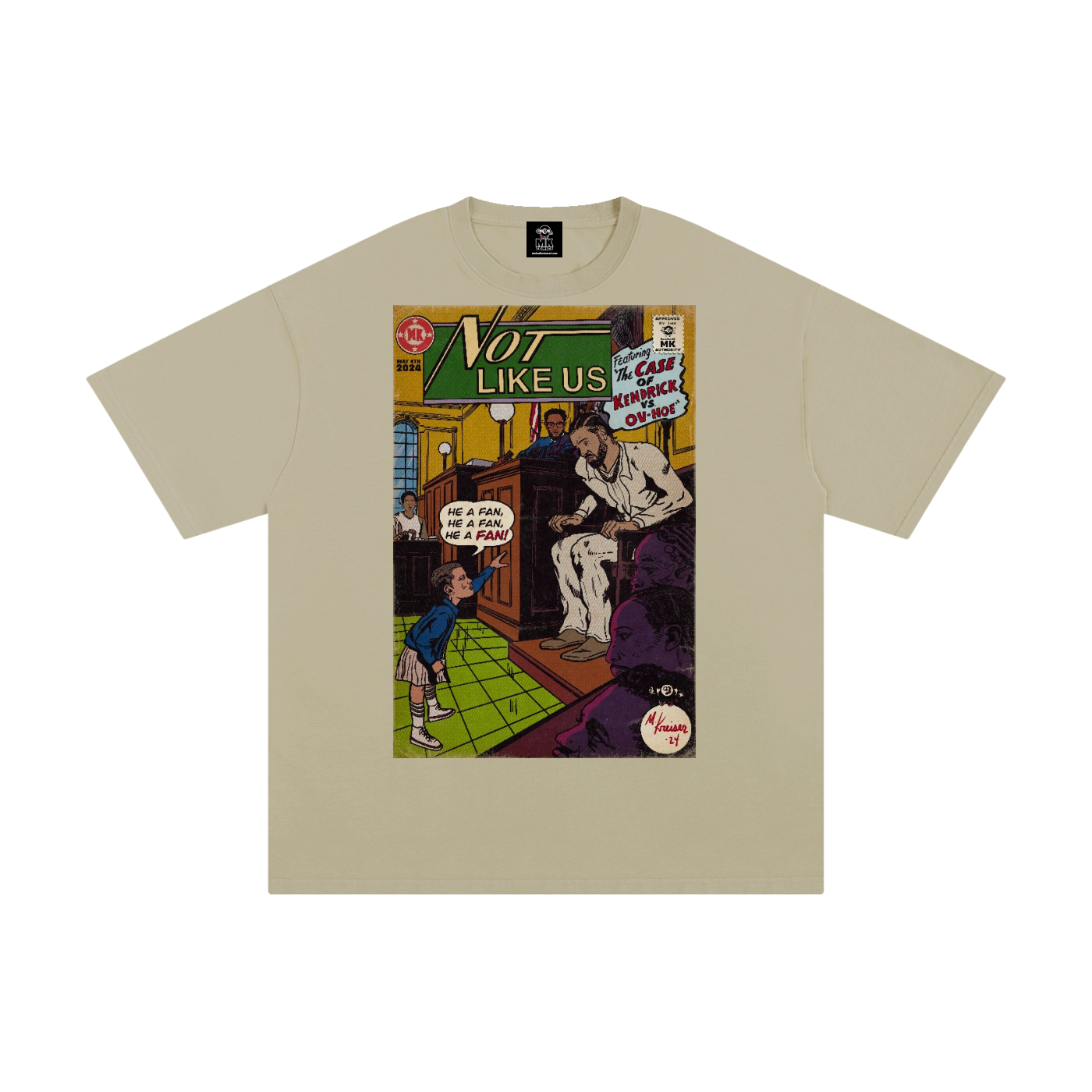Not Like Us - MK Classics - Unisex Pure Cotton T-Shirt