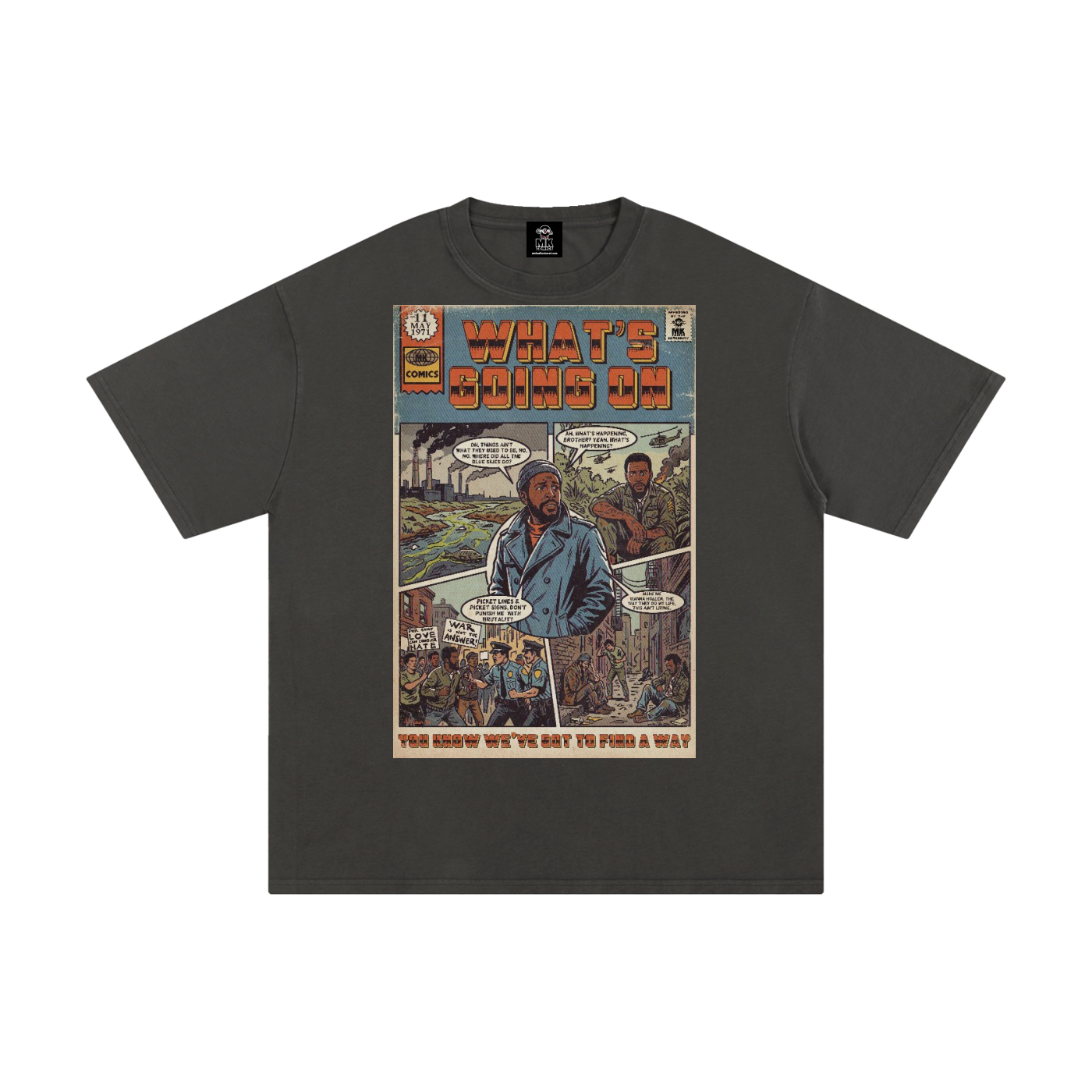 What's Going On - Unisex Pure Cotton T-Shirt