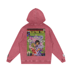 Electric Feel - Snow Washed Loose Cotton Hoodie
