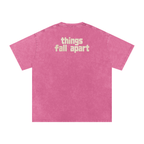 Things Fall Apart - Snow Washed Oversized Cotton T-Shirt