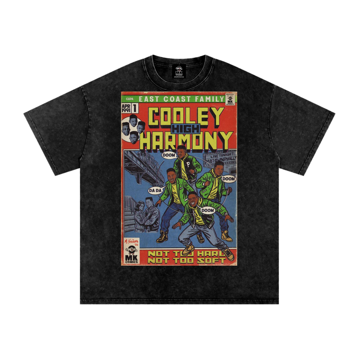Boyz II Men Cooleyhighharmony MK Comics Parody Art Snow-washed Unisex Shirt 