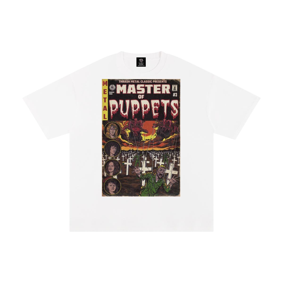 Master of Puppets - Unisex Pure Cotton T-Shirt