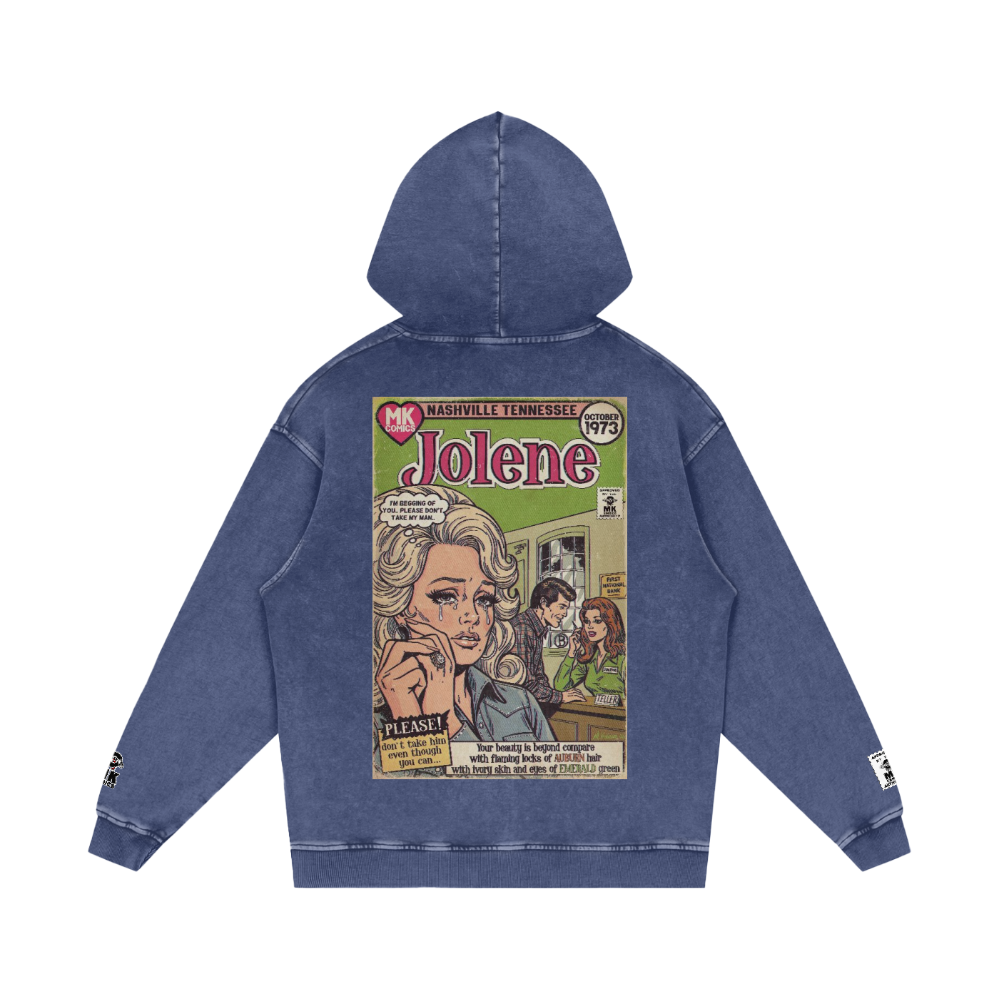 Jolene - Snow Washed Loose Cotton Hoodie