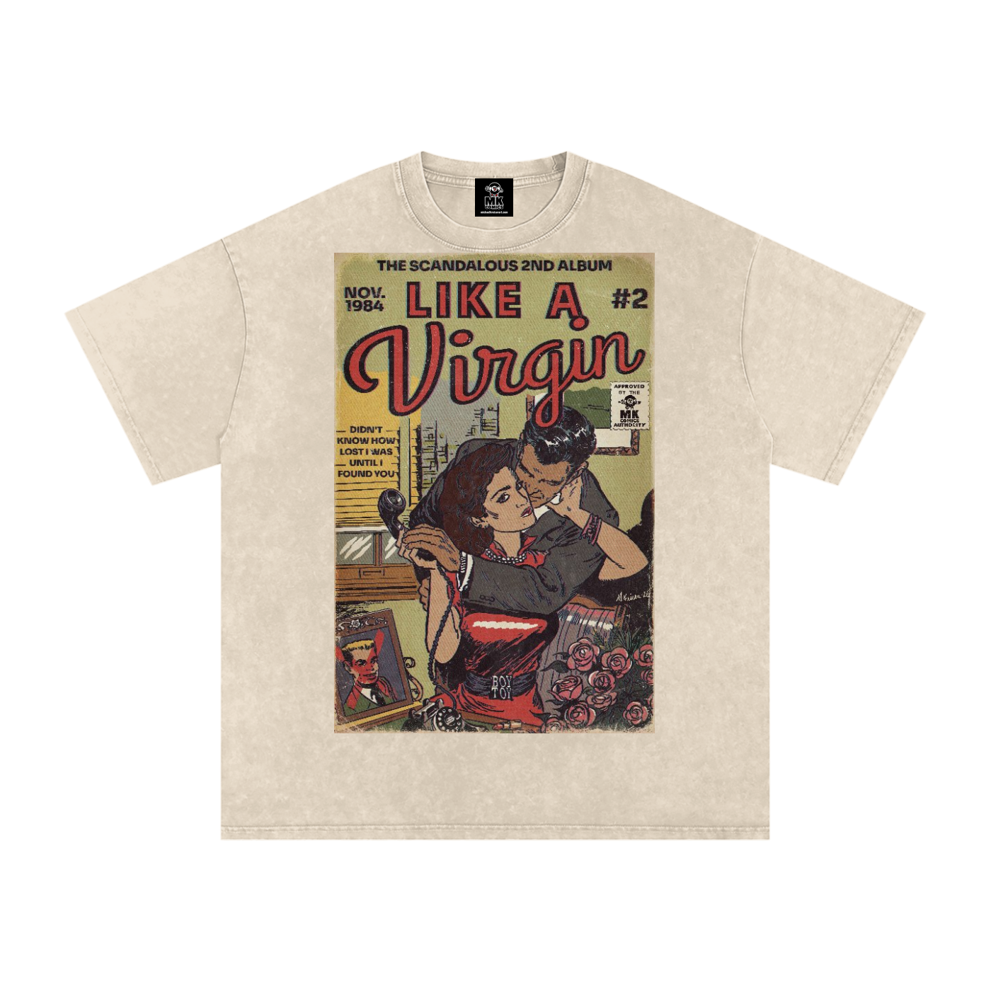 Like a Virgin - Snow Washed Oversized Cotton T-Shirt
