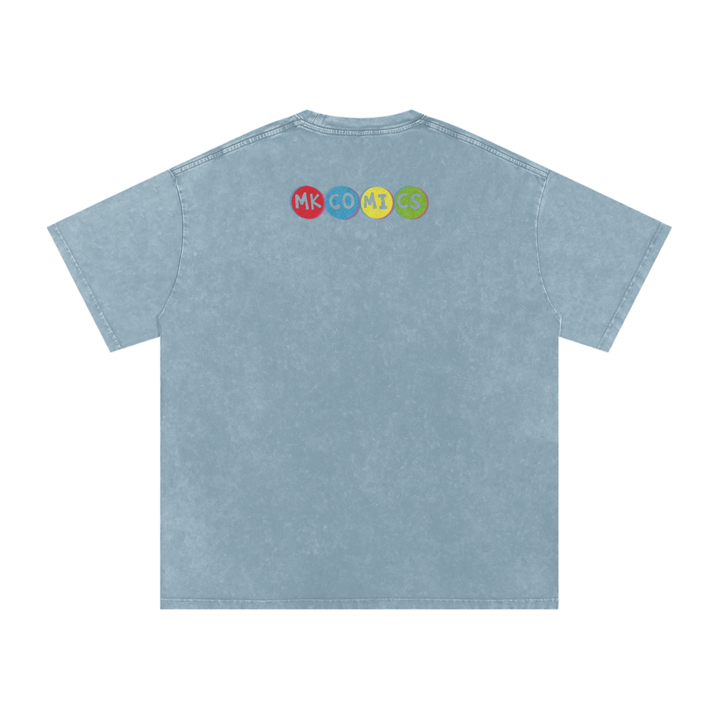 Twisted - Snow Washed Oversized Cotton T-Shirt