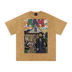 Ram - Snow Washed Oversized Cotton T-Shirt