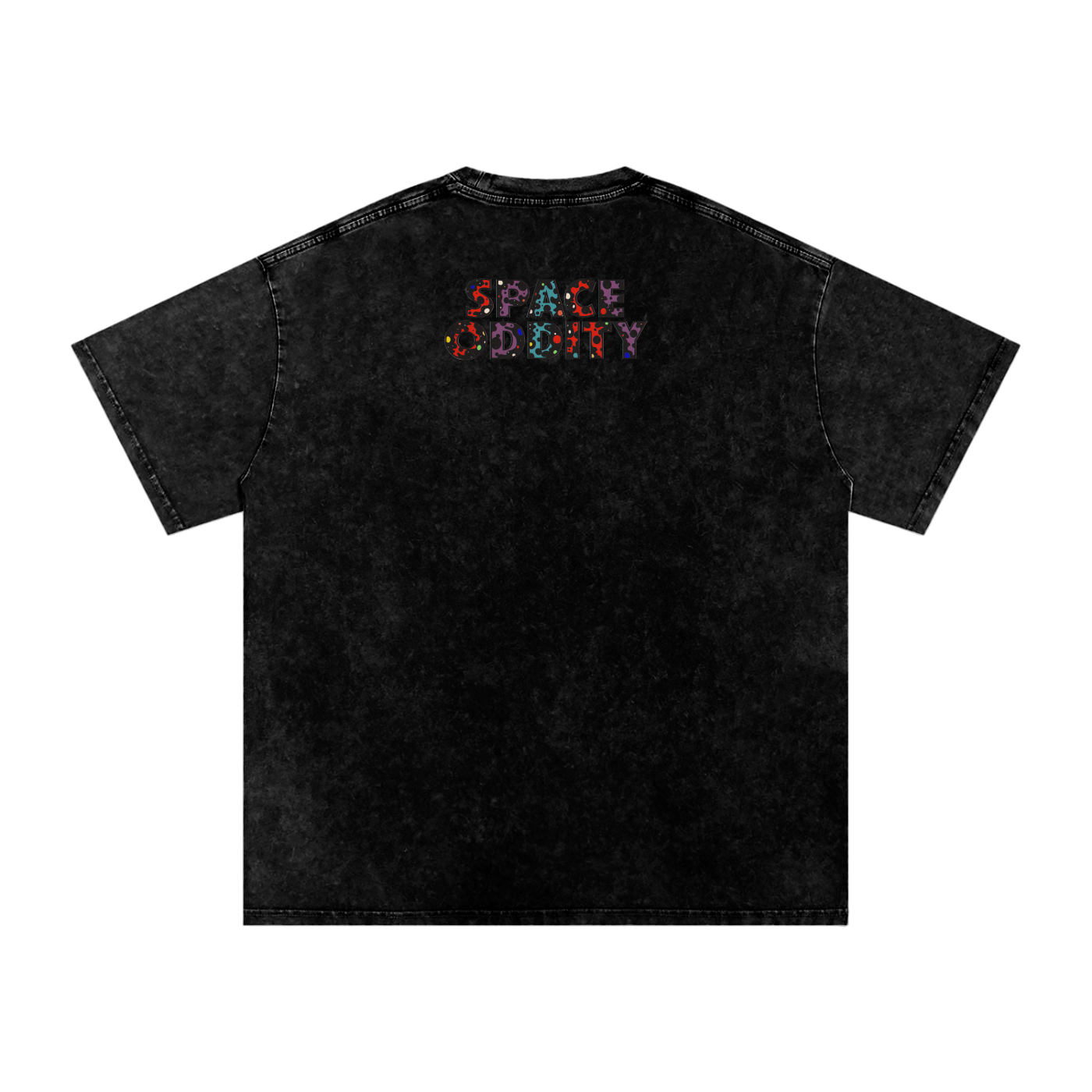 Space Oddity - Snow Washed Oversized Cotton T-Shirt