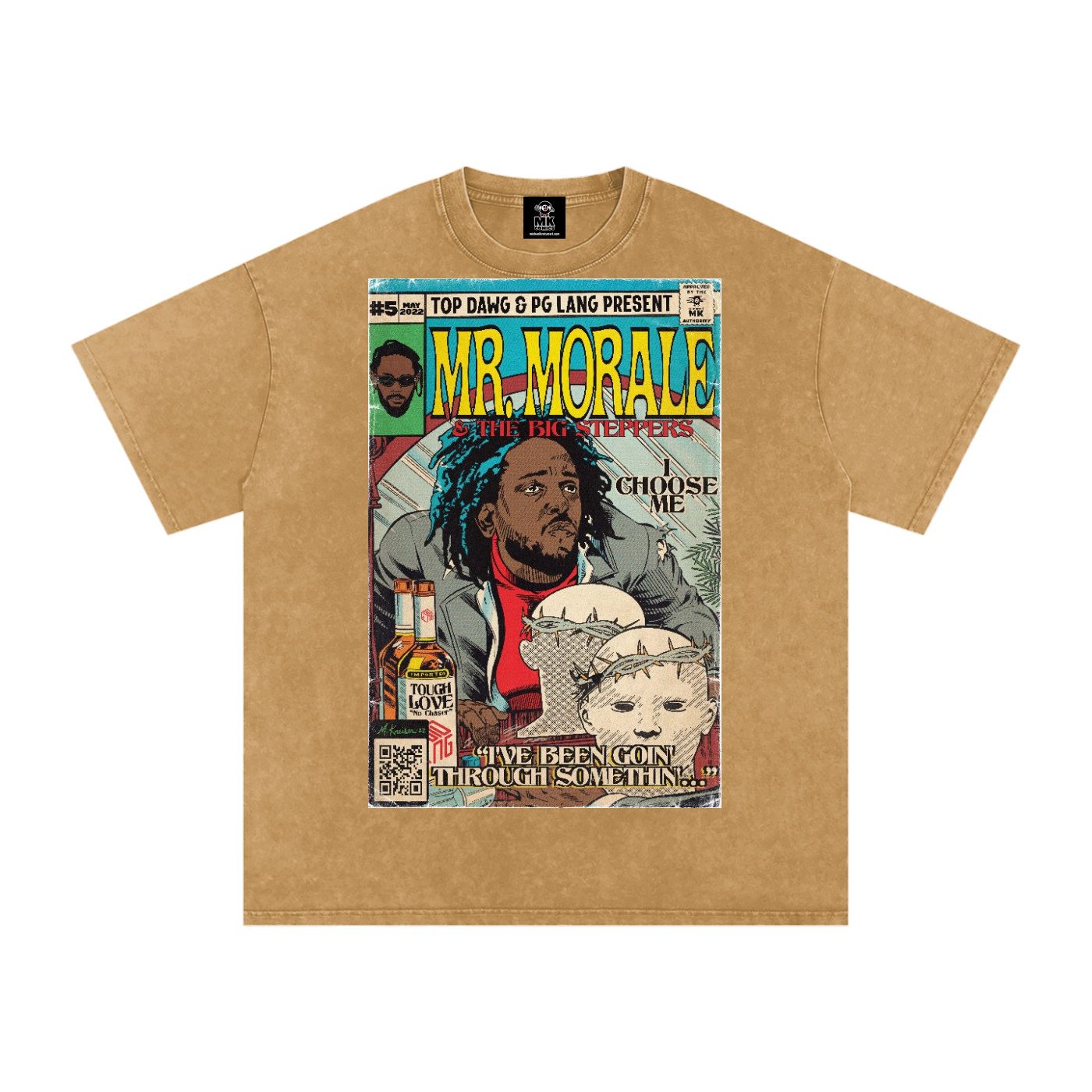 Mr. Morale & the Big Steppers - Snow Washed Oversized Cotton T-Shirt