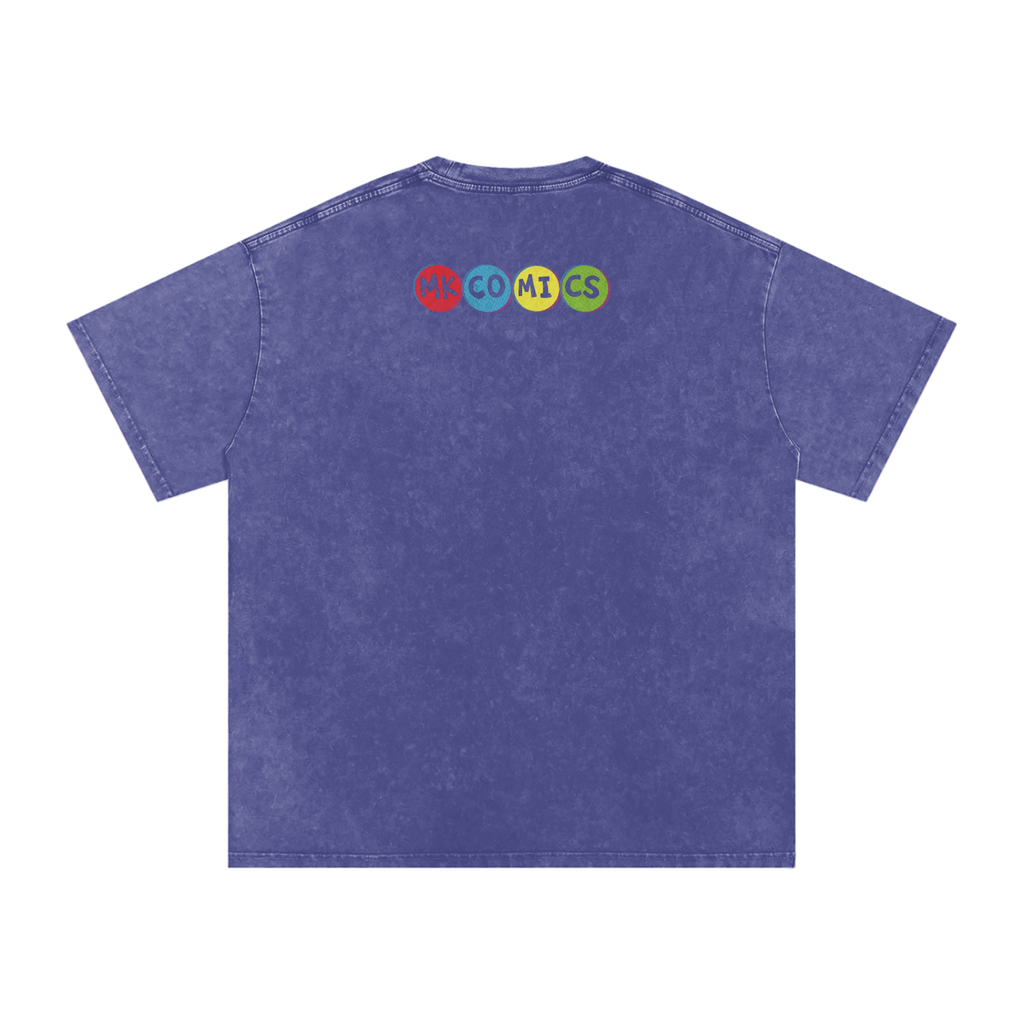 Twisted - Snow Washed Oversized Cotton T-Shirt