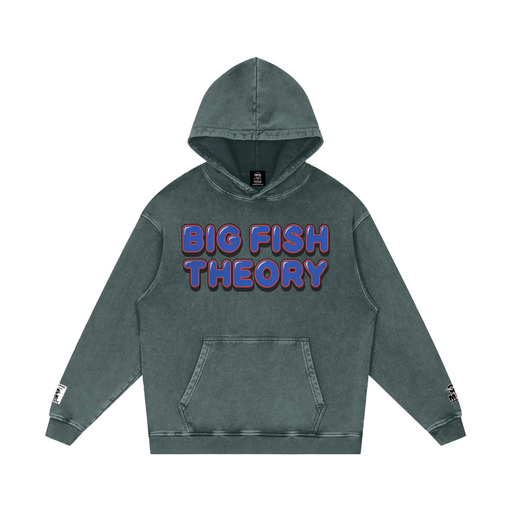Big Fish Theory - Snow Washed Loose Cotton Hoodie
