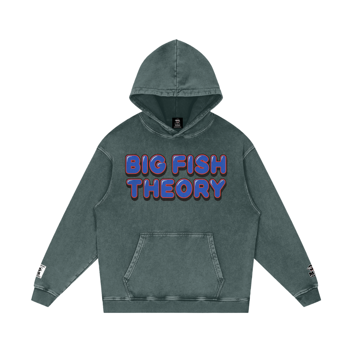 Big Fish Theory - Snow Washed Loose Cotton Hoodie