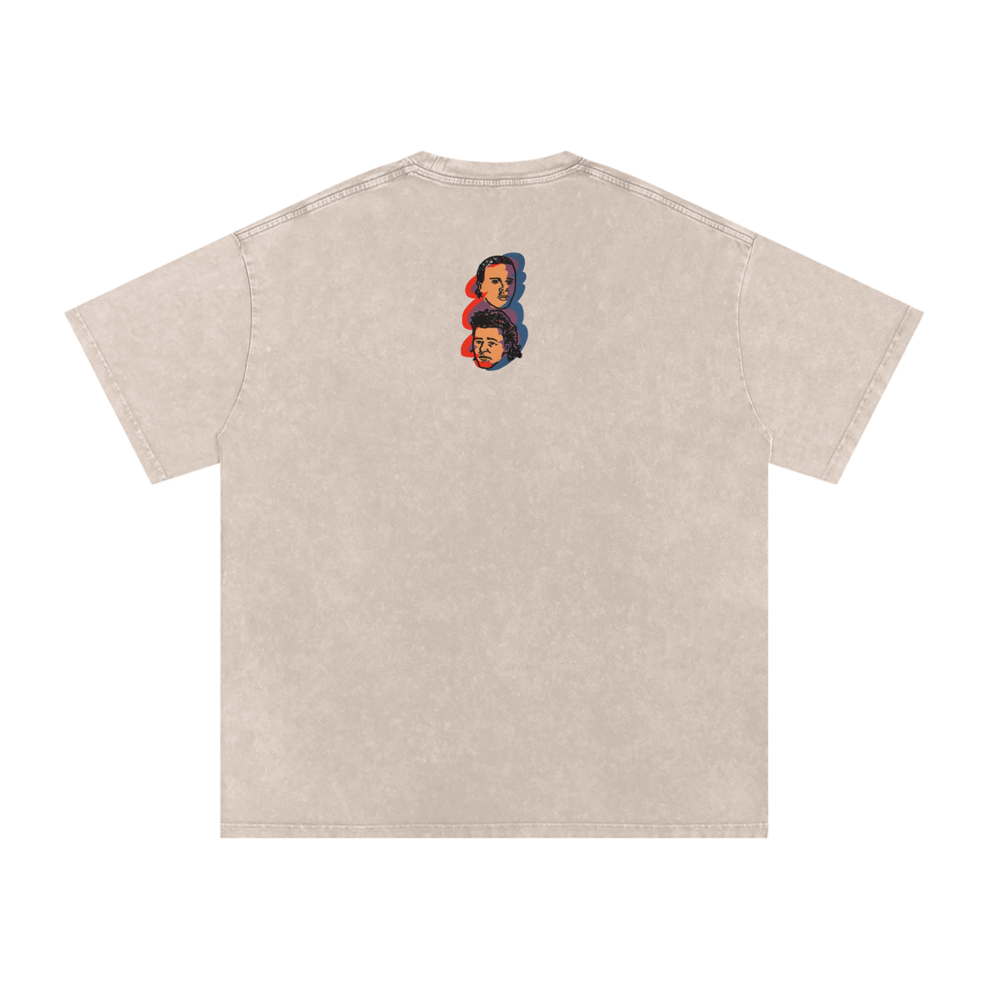 Head Over Heels - Snow Washed Oversized Cotton T-Shirt