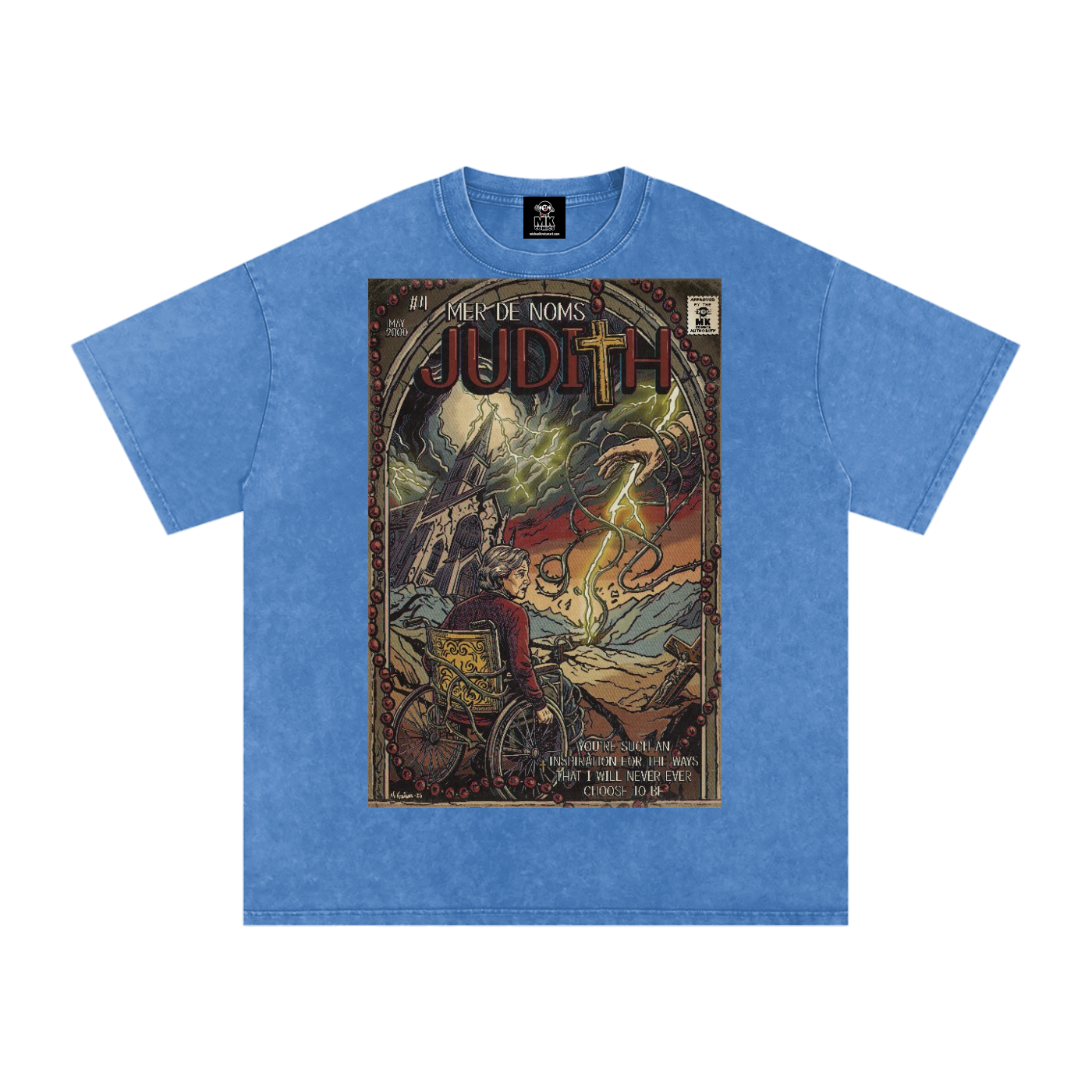 Judith - Snow Washed Oversized Cotton T-Shirt