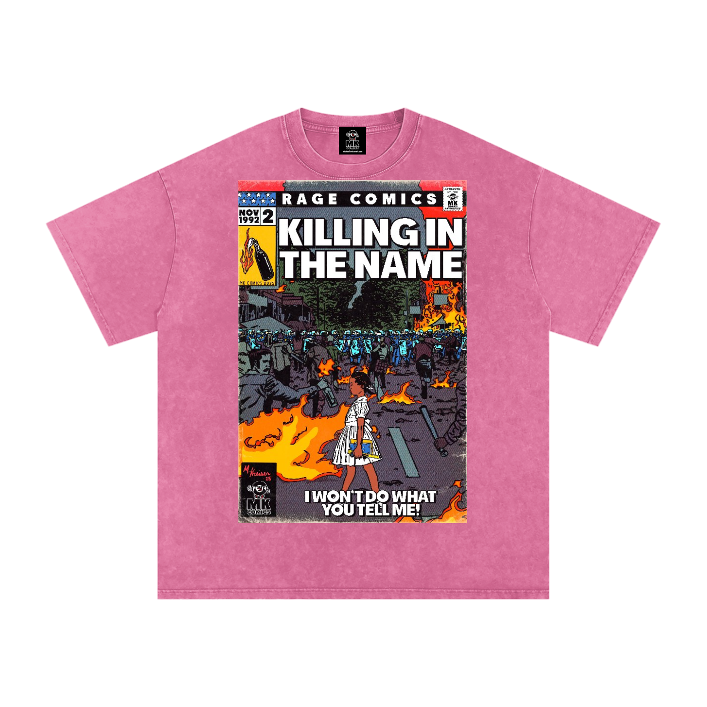 Killing in the Name - Snow Washed Oversized Cotton T-Shirt