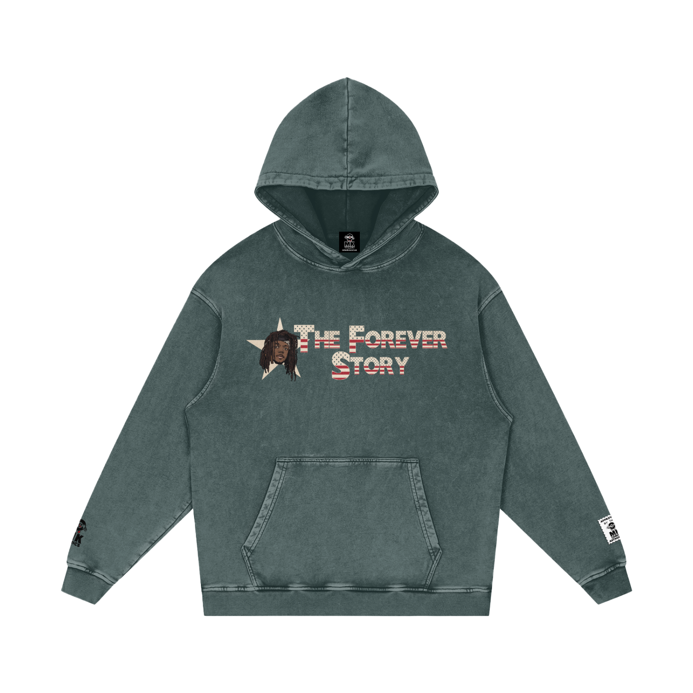 The Forever Story - Snow Washed Loose Cotton Hoodie