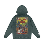 Welcome to the Jungle - Snow Washed Loose Cotton Hoodie