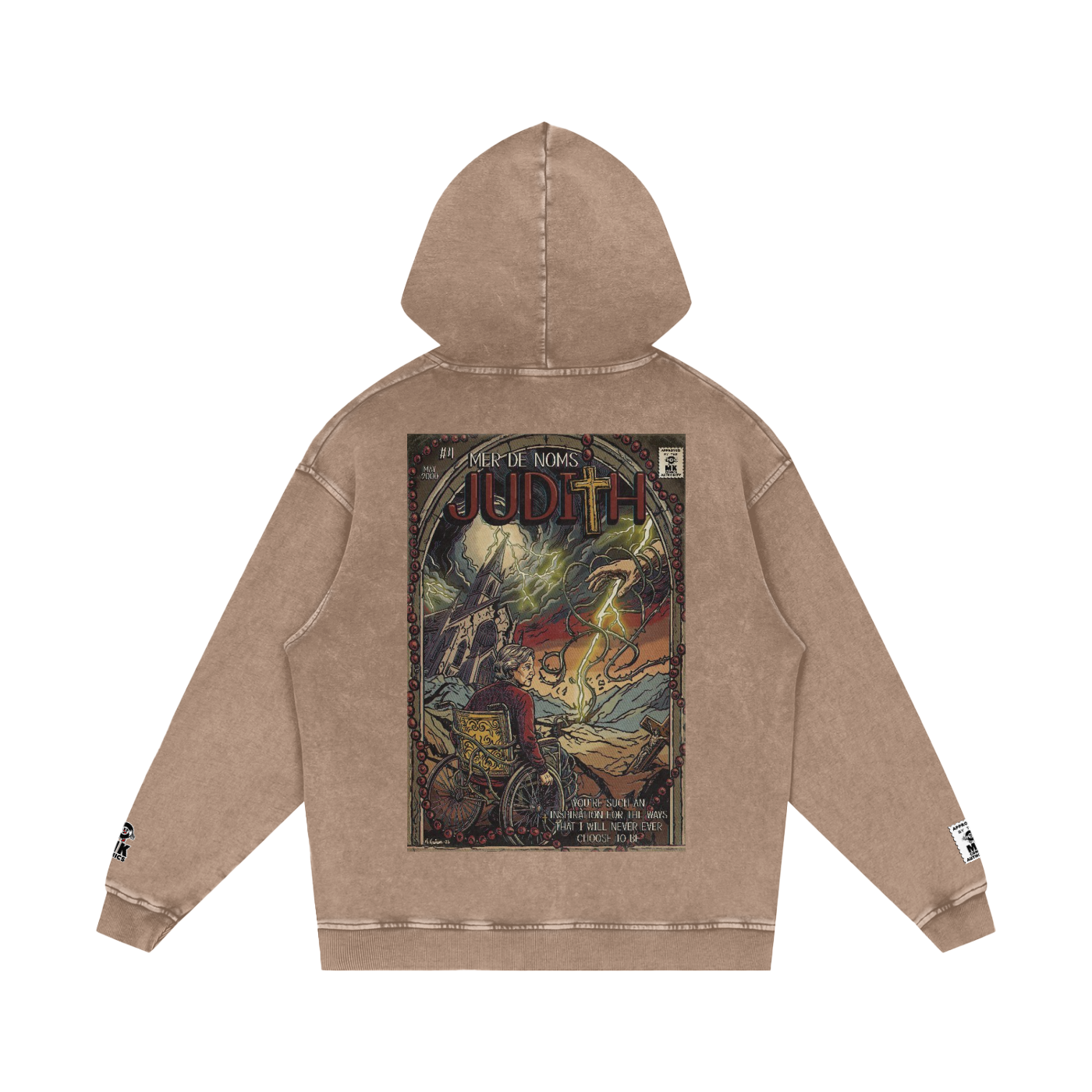 Judith - Snow Washed Loose Cotton Hoodie