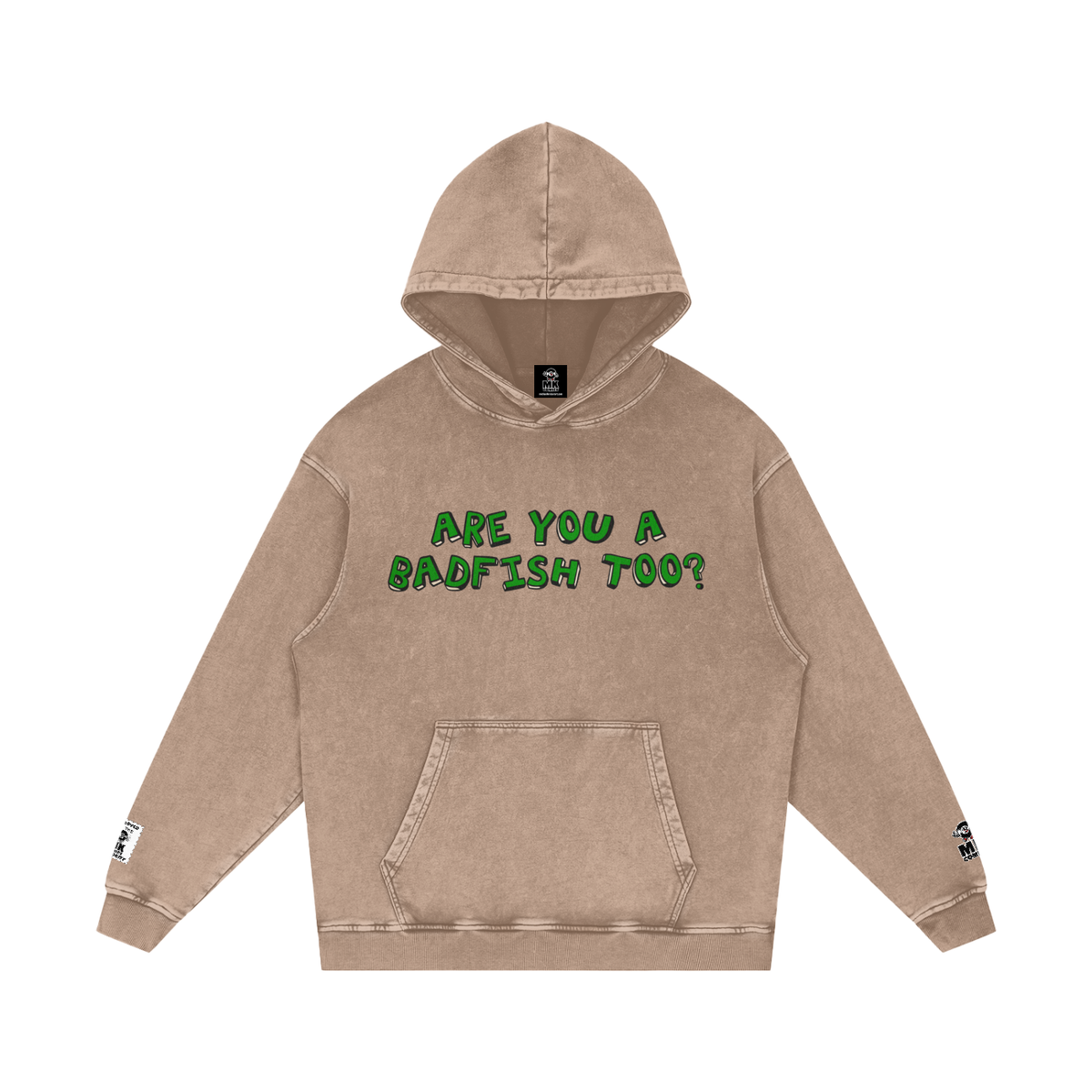 Badfish - Snow Washed Loose Cotton Hoodie