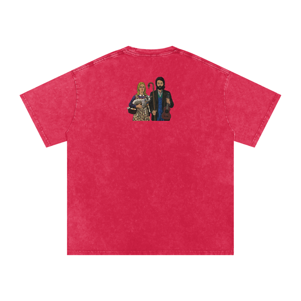 Ram - Snow Washed Oversized Cotton T-Shirt
