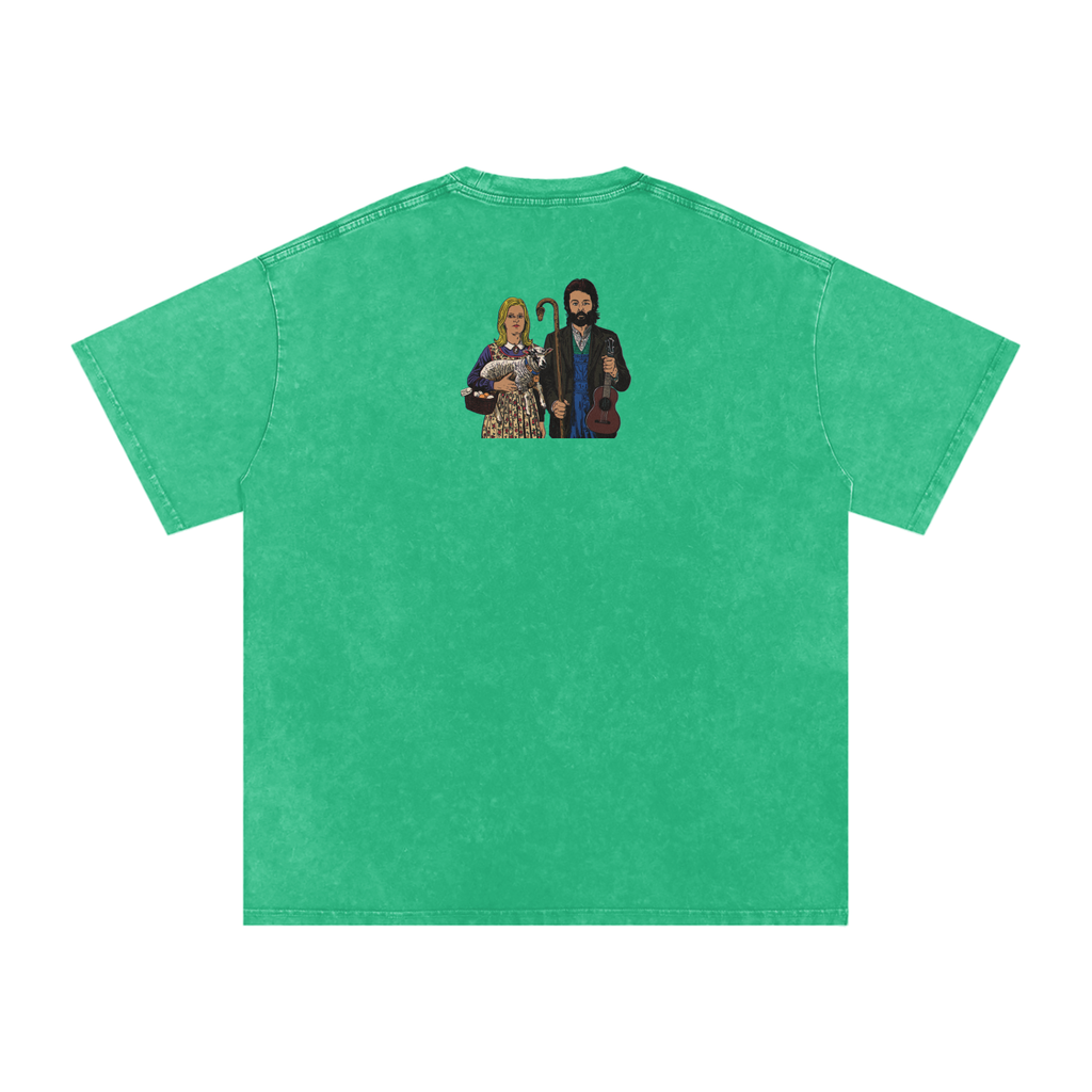 Ram - Snow Washed Oversized Cotton T-Shirt