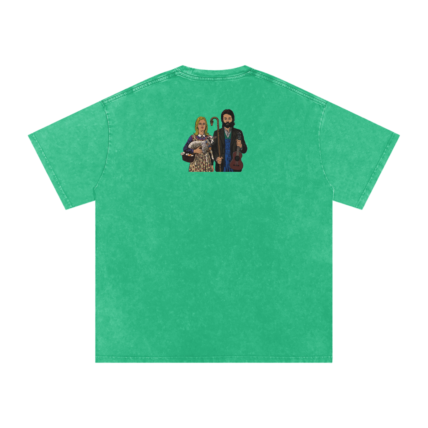 Ram - Snow Washed Oversized Cotton T-Shirt