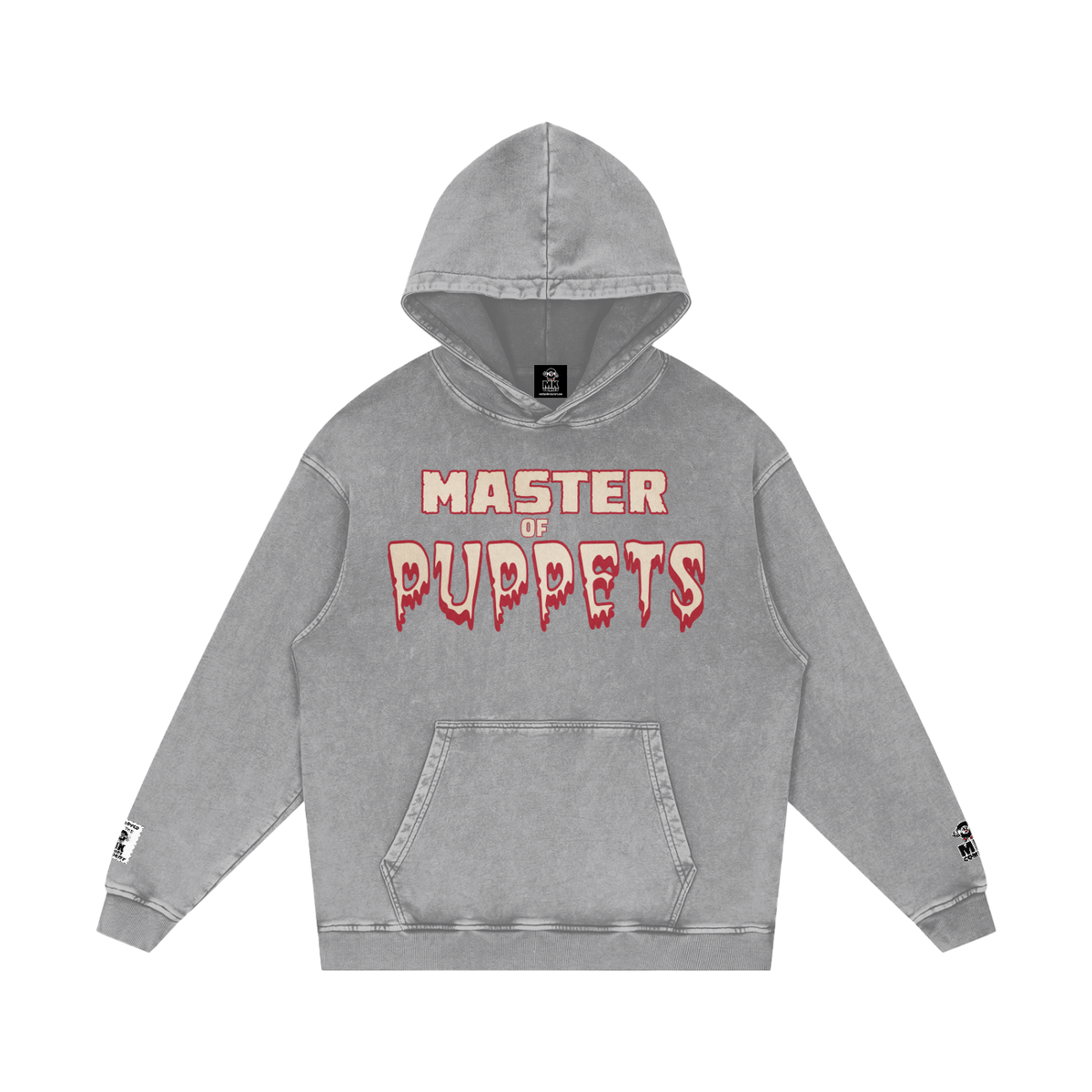 Master of Puppets - Snow Washed Loose Cotton Hoodie
