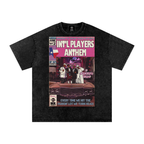 Int'l Players Anthem - Snow Washed Oversized Cotton T-Shirt