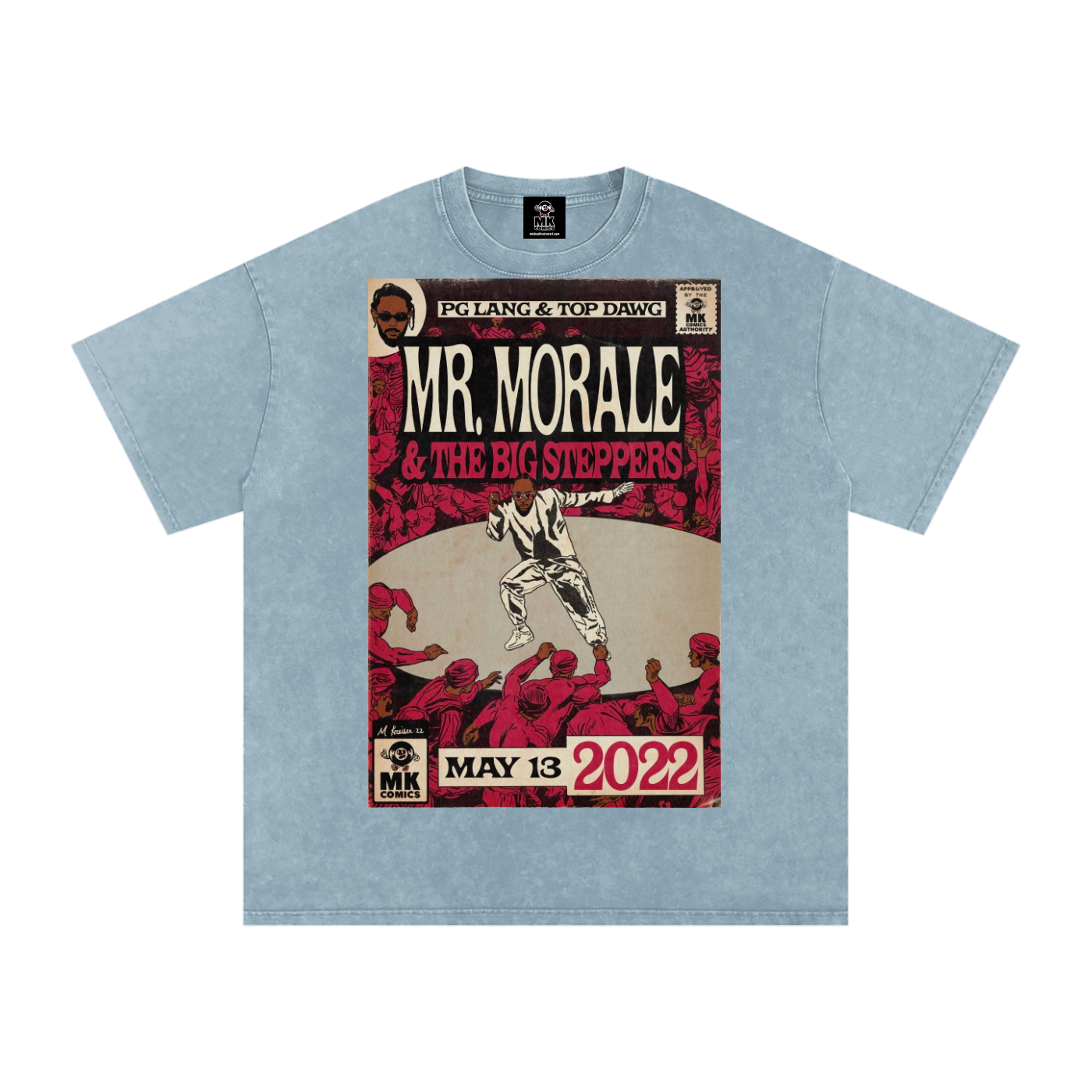 Mr. Morale & the Big Steppers - Snow Washed Oversized Cotton T-Shirt