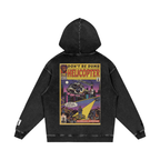 Helicopter - Snow Washed Loose Cotton Hoodie