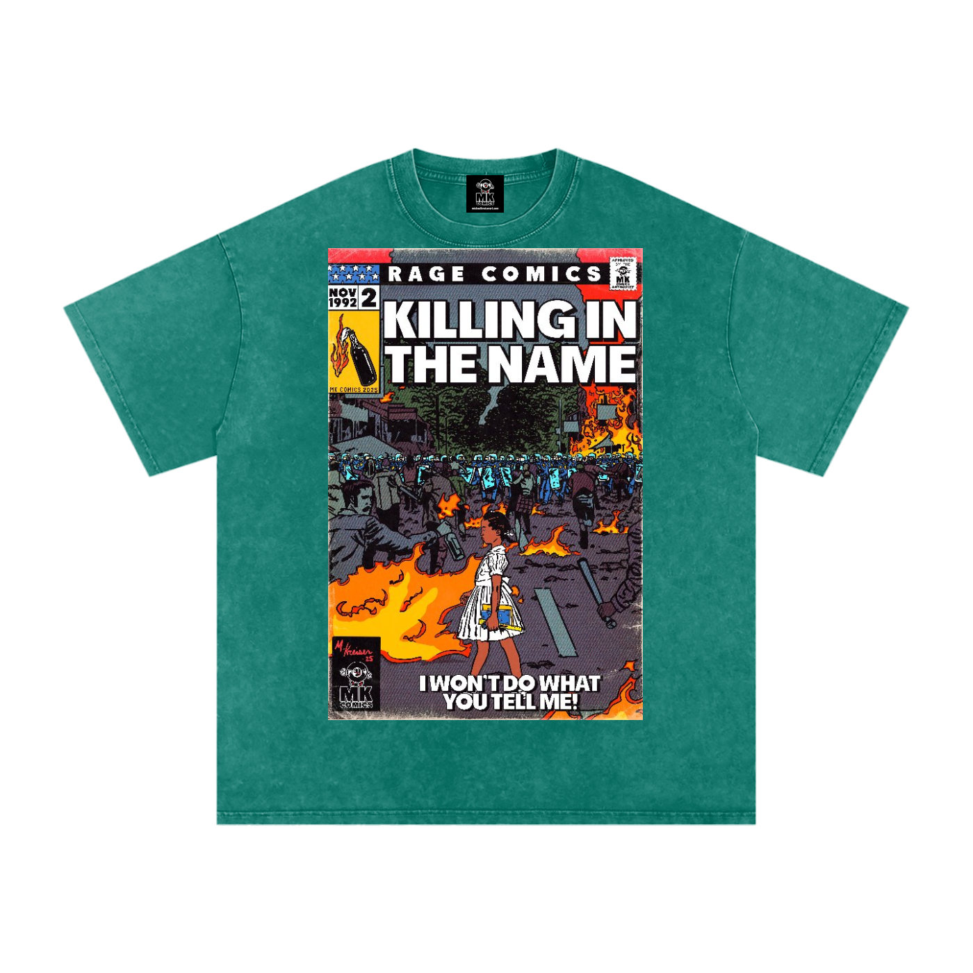 Killing in the Name - Snow Washed Oversized Cotton T-Shirt