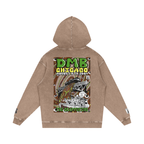 The Crappening -  Snow Washed Loose Cotton Hoodie