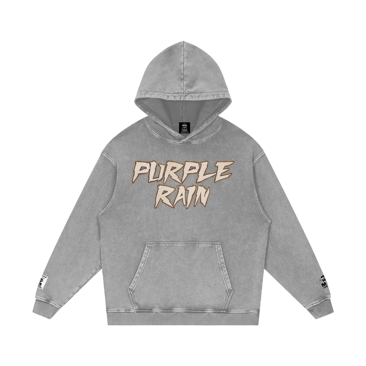 Purple Rain - Snow Washed Loose Cotton Hoodie